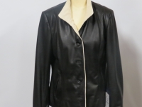 ladies black nappa with cream trim "881" style
