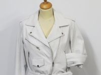 ladies mb124 white soft nappa leather