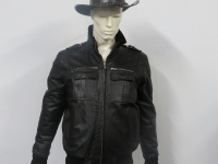 Mens 61114 A1 grade soft brown or black (pictured) nappa leather, sizes small to 4XL.